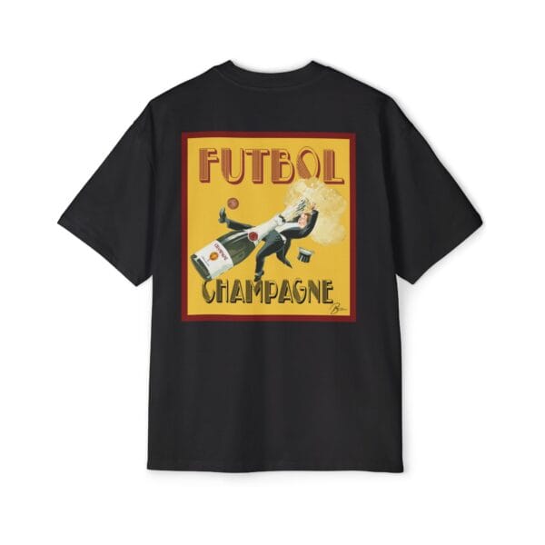 Camiseta Football Champagne diseño vintage negra Camiseta premium Football Champagne diseño vintage poster años 50 futbol elegante